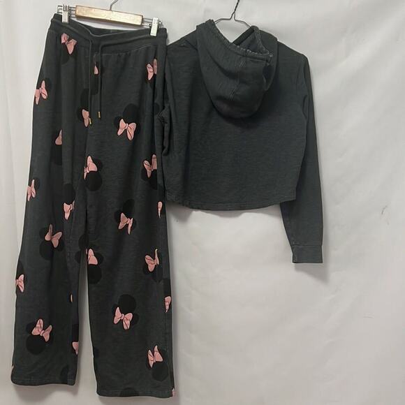 DISNEY MINI MOUSE LOGO‎ CROPPED SWEATSUIT SIZE S - Picture 2 of 9